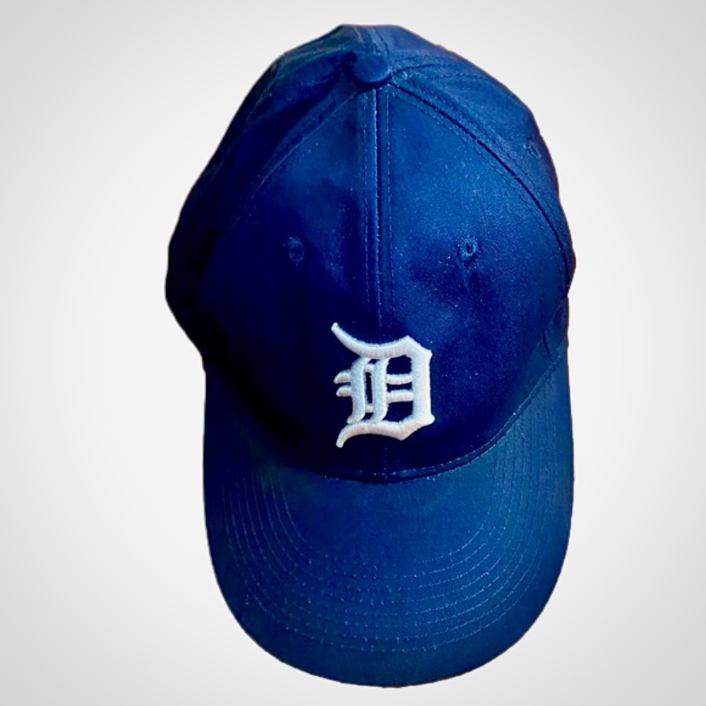 Blue Baseball Cap with White Logo